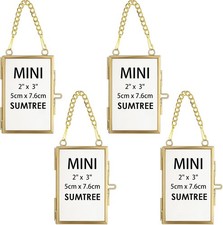 Set of 4 Gold Glass Mini