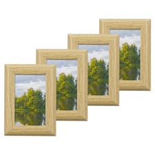 4 Pcs Wood Picture Frames, 2 x
