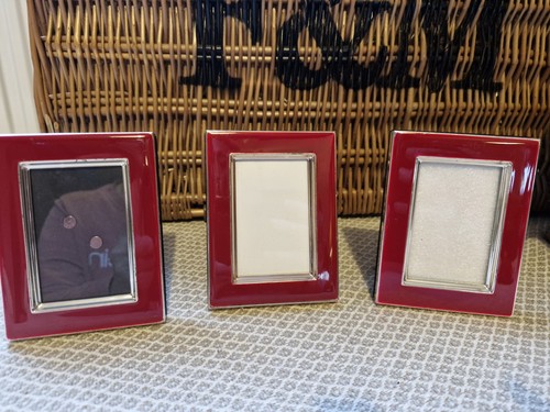 Mini photo frames red enamel - 3,