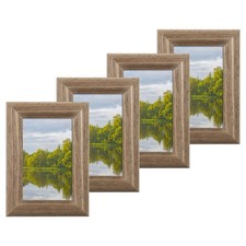 4 Pcs Wood Picture Frames, 2 x